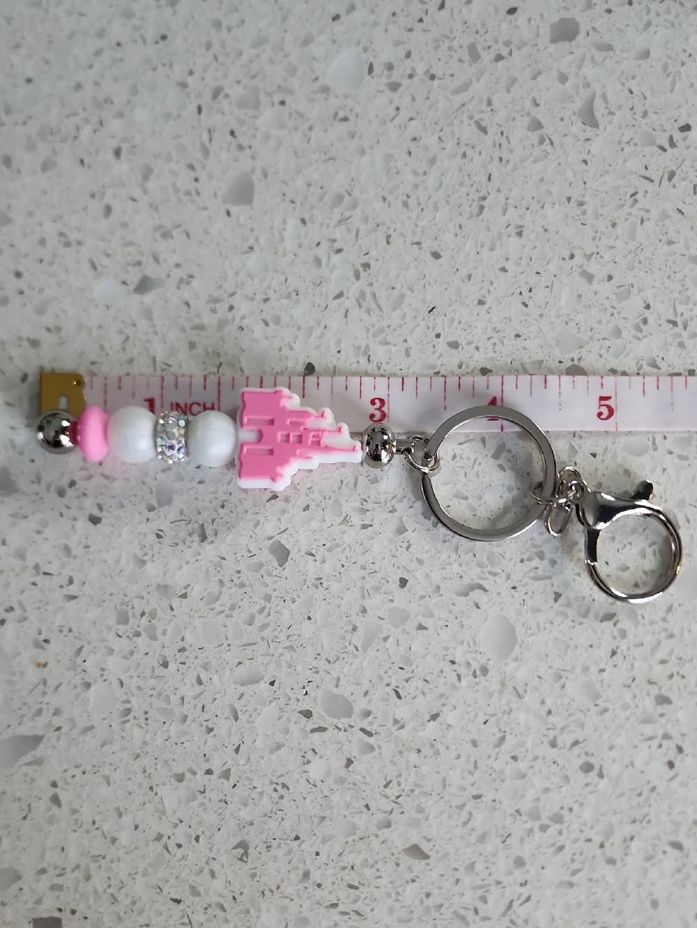 🆕️Pink Castle Decorative Keychain - Picture 5 of 7